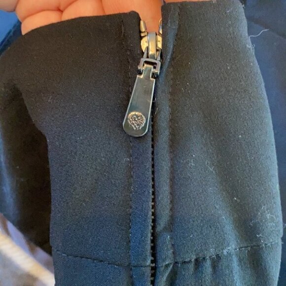 Vince Camuto dress pants wide leg side zip black career special event sz 10 - Picture 4 of 8